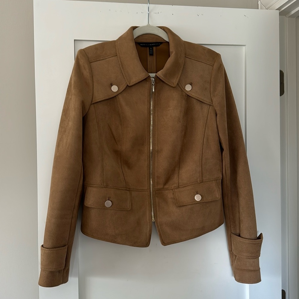 WHBM suede blazer size M